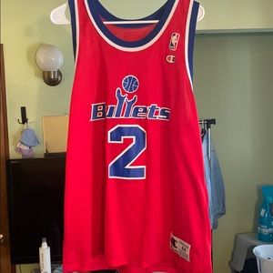 Vintage Champion Chris Webber Bullets NBA Jersey